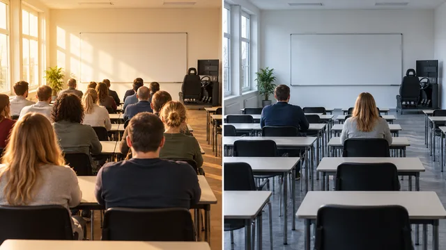 Wartezimmer einst voll, jetzt fast leer – Symbol für den Wandel vom Mangel zum Überschuss